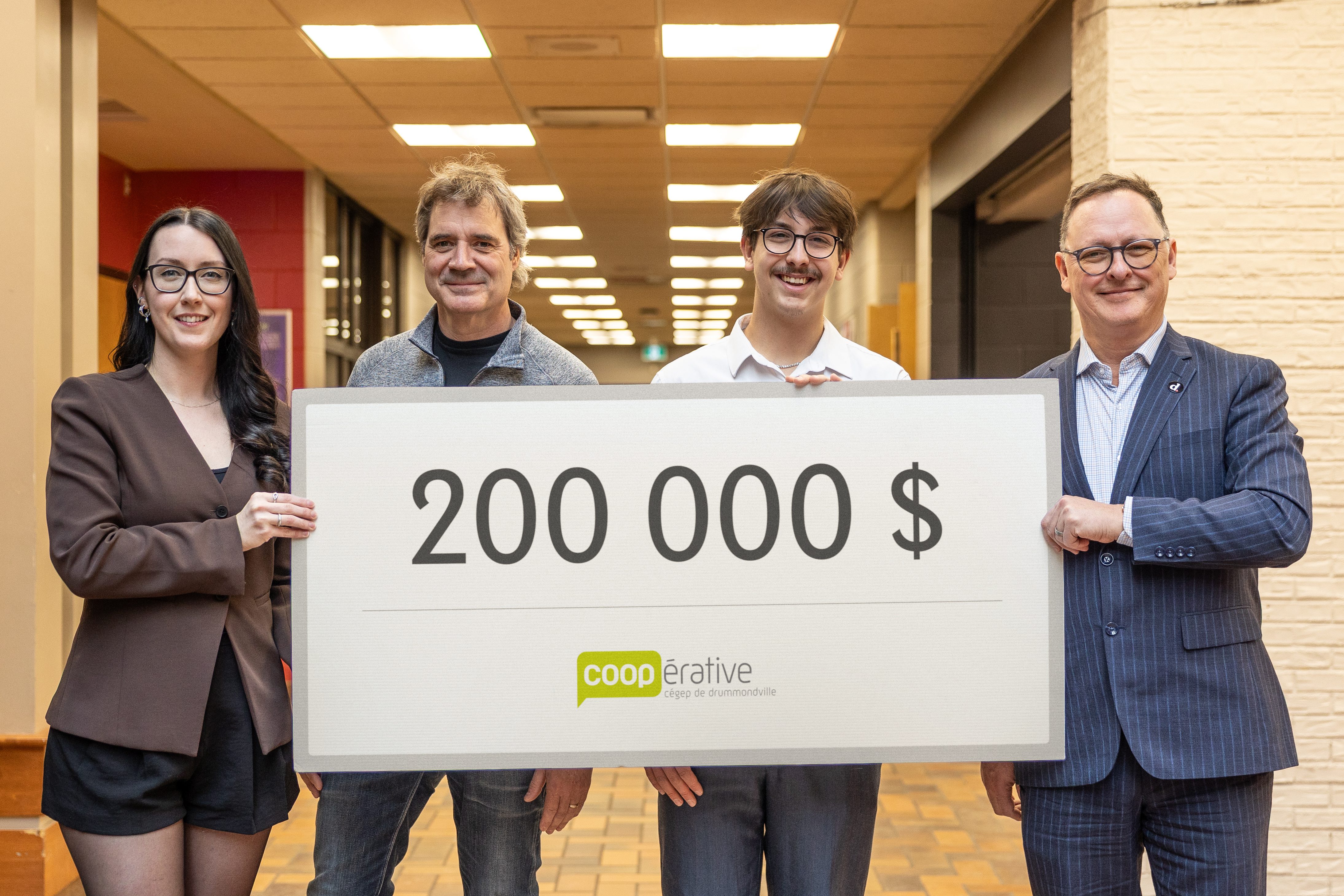 La COOP du Cégep de Drummondville finance le nouveau café étudiant grâce à un don de 200 000 $ 
